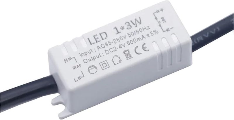 LED Driver 1x3W 600mA Mini Power Supply for LED Diode Crystal Lamp Chandelier - Image 3